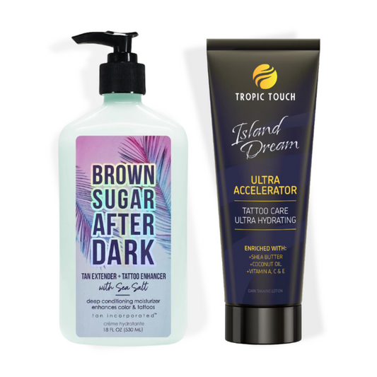 Island Dream Moisturising Bundle - Island Dream Ultra Accelerator & Bottle of Brown Sugar After Dark Tan Extender