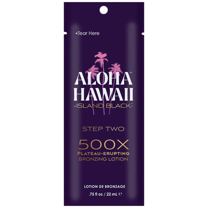 Tan Inc Aloha Hawaii Island Black