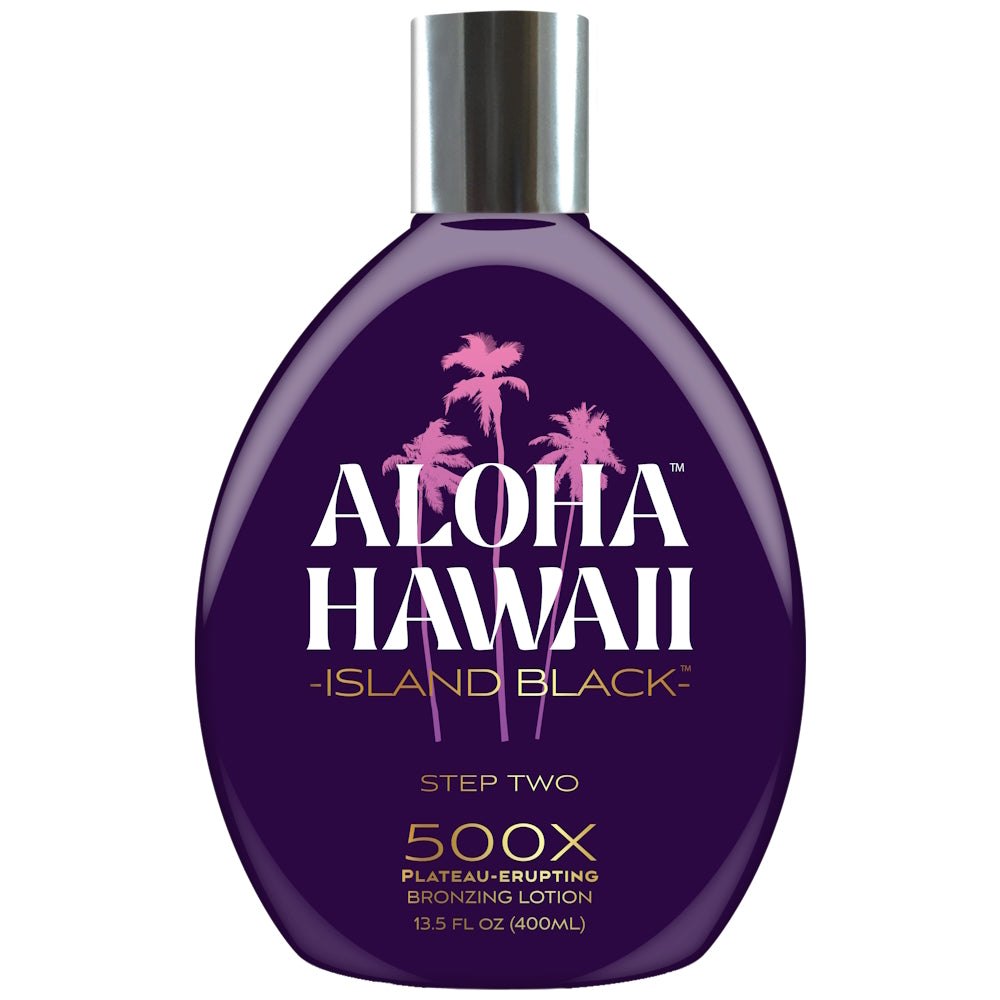 Tan Inc Aloha Hawaii Island Black