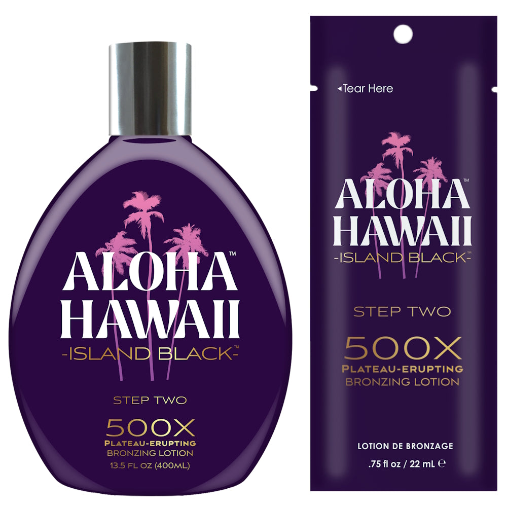 Tan Inc Aloha Hawaii Island Black