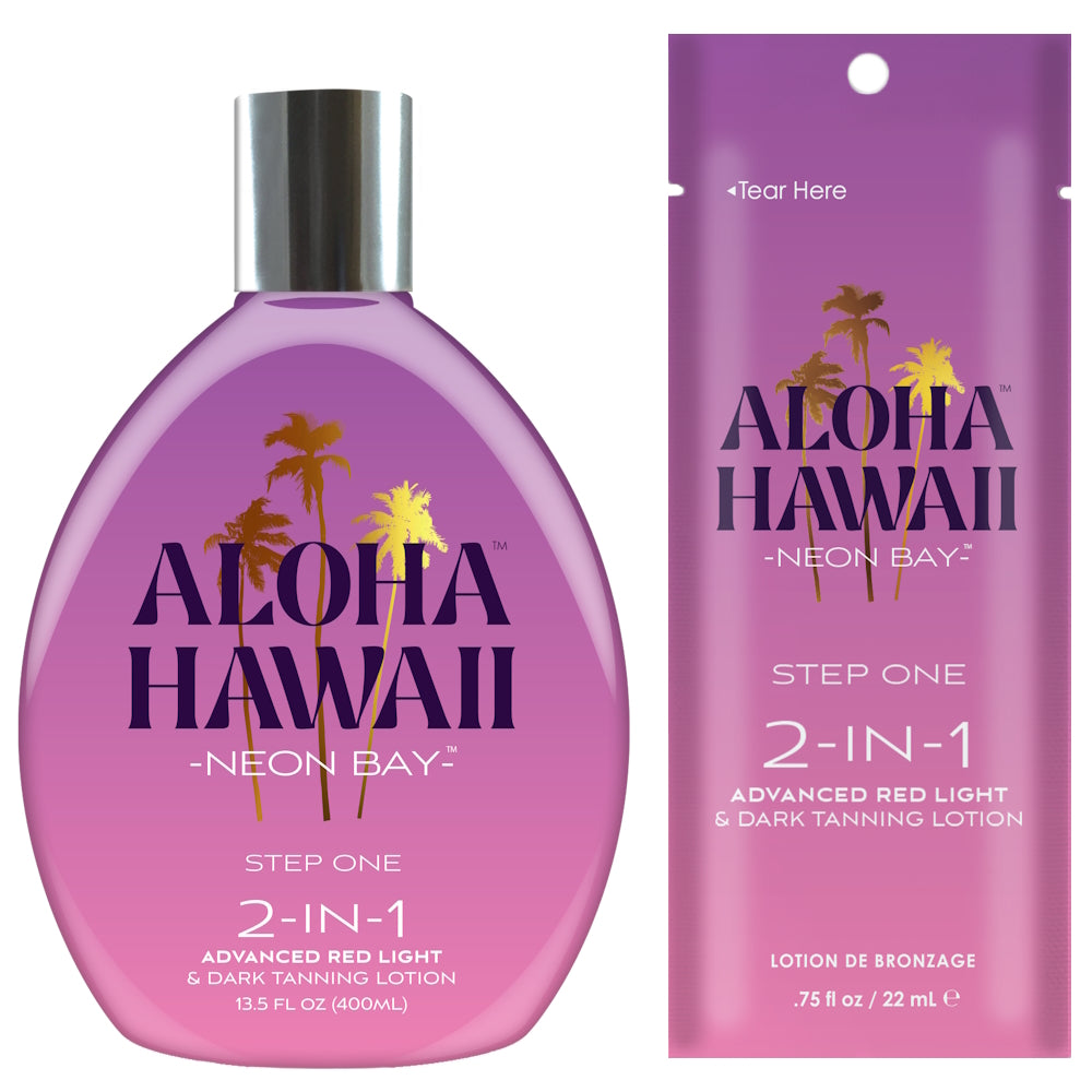 Tan Inc Aloha Hawaii Neon Bay