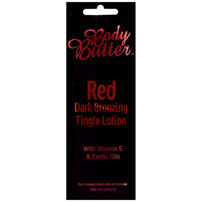 Body Butter Red Dark Bronzing Tingle Lotion