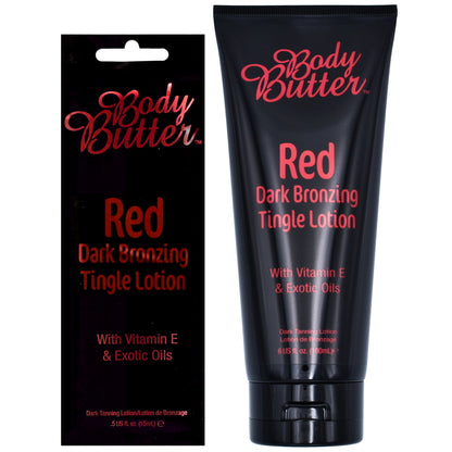 Body Butter Red Dark Bronzing Tingle Lotion